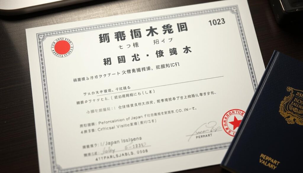 Certificate of Eligibility for Japan Study Visa
