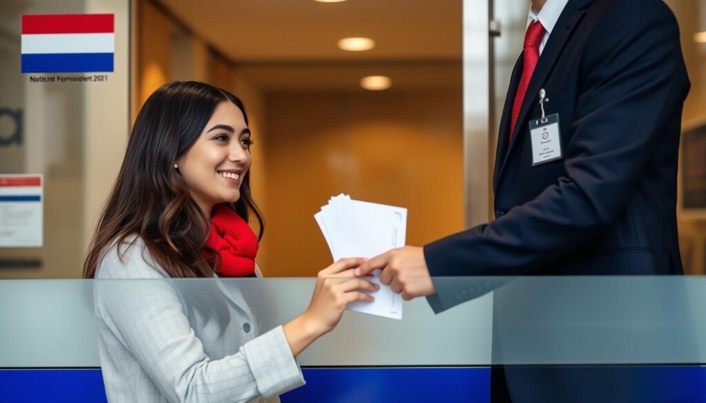 Graduate receiving Dutch residence permit for post-study work