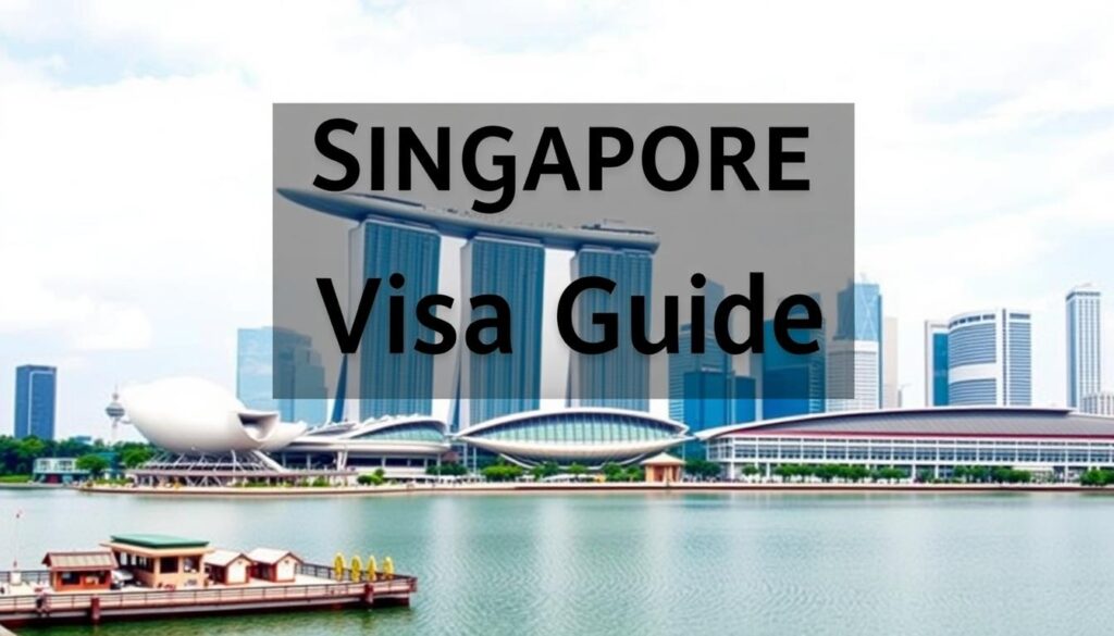 Singapore skyline with Marina Bay Sands and major universities highlighted - Singapore Study Visa Guide