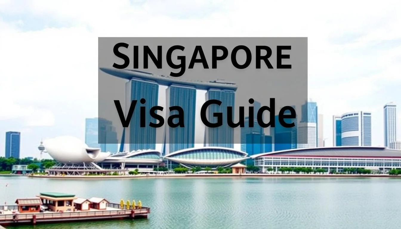 Singapore skyline with Marina Bay Sands and major universities highlighted - Singapore Study Visa Guide