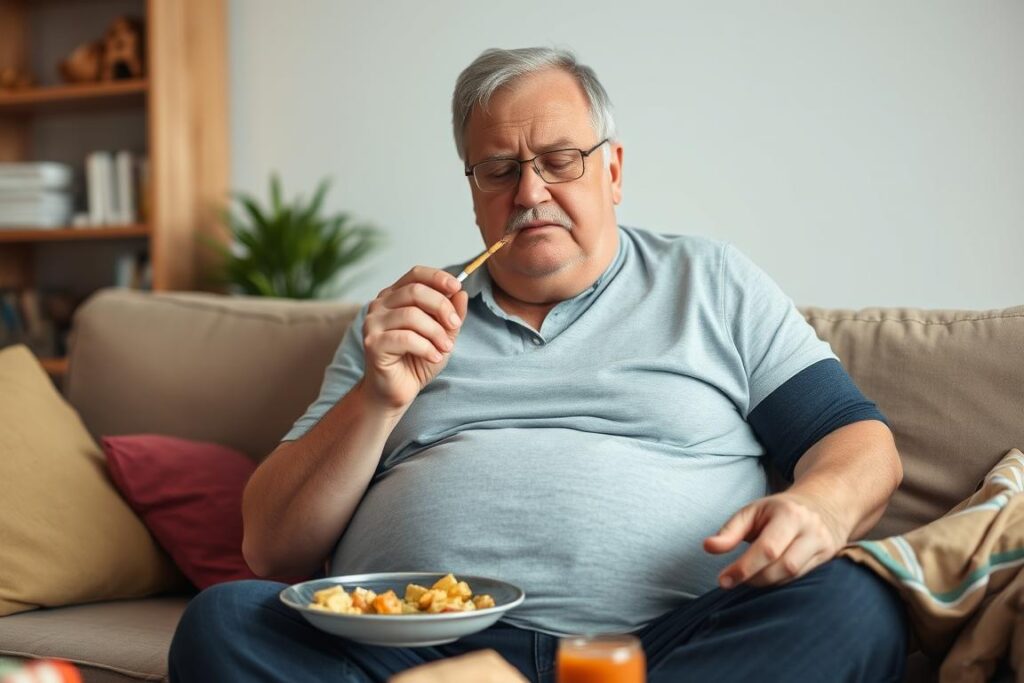 Person with multiple risk factors for high blood pressure and heart disease