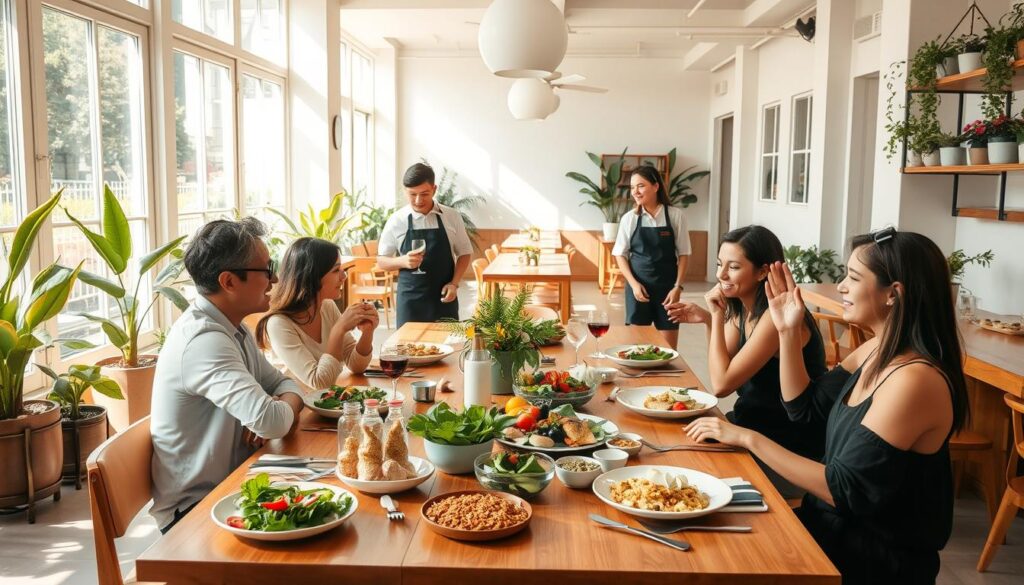 healthy restaurant dining